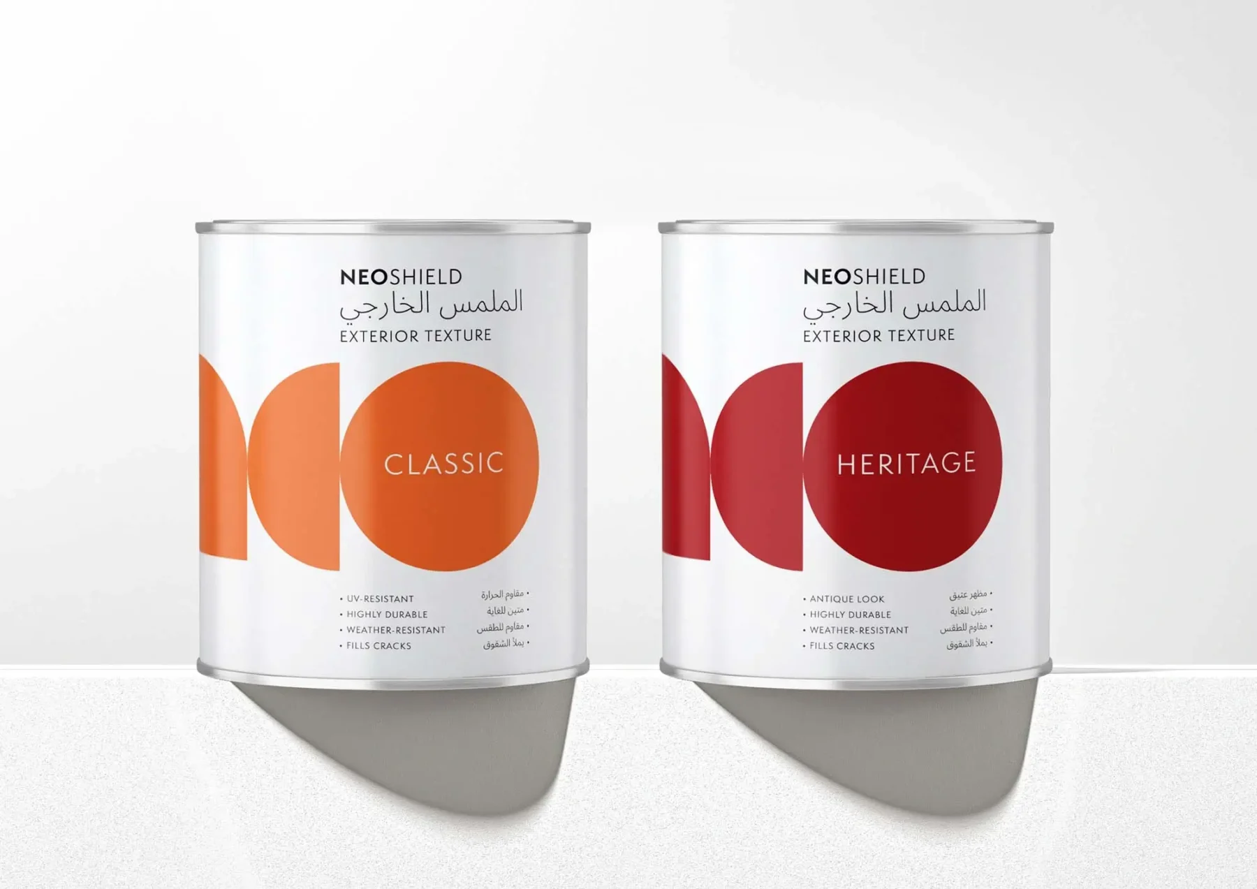 Two cans of Neo paint
